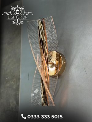 10 Golden Twist LED Wall Light
