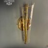 Golden Flake Glass Wall Light