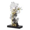 Crystal Bamboo & Dragonfly Sculpture