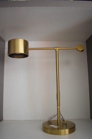 Contemporary Brass Horizontal Arm Desk Lamp