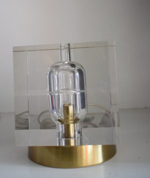 Modern Crystal Block Table Lamp