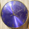 Modern Metallic Purple Wall Clock