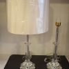 Elegant Crystal Base Table Lamp-Pair