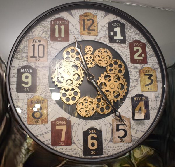 Vintage Steampunk Gear Wall Clock