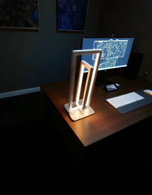 Contemporary Dual-Frame LED Table Lamp