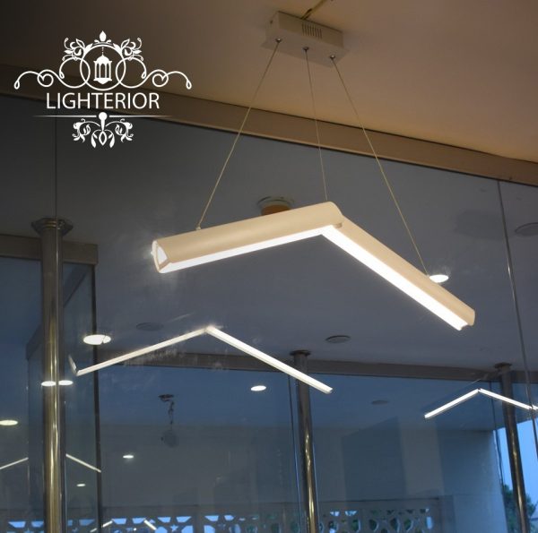 Modern Hanging LED Light – V-Shape Design