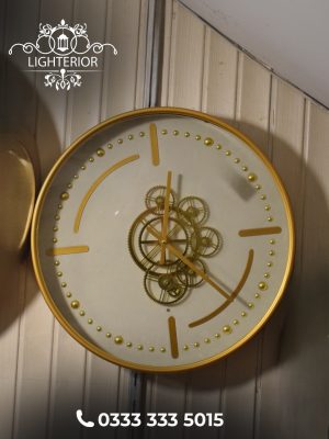 WhatsApp Image 2025-08-08 at 09.21.31 (1) Golden Gear Wall Clock